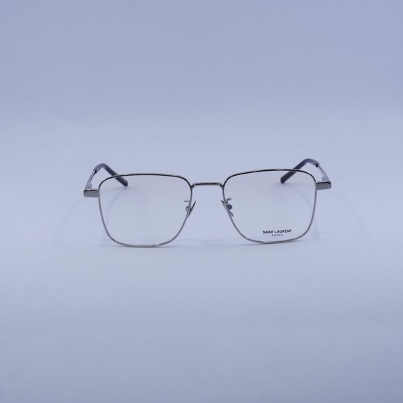 Saint Laurent SL528 005 Eyeglasses Silver 54mm Square Frame - Picture 3 of 11